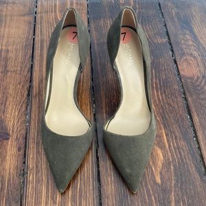 Michael Kors Womens Suede green 7 Heels